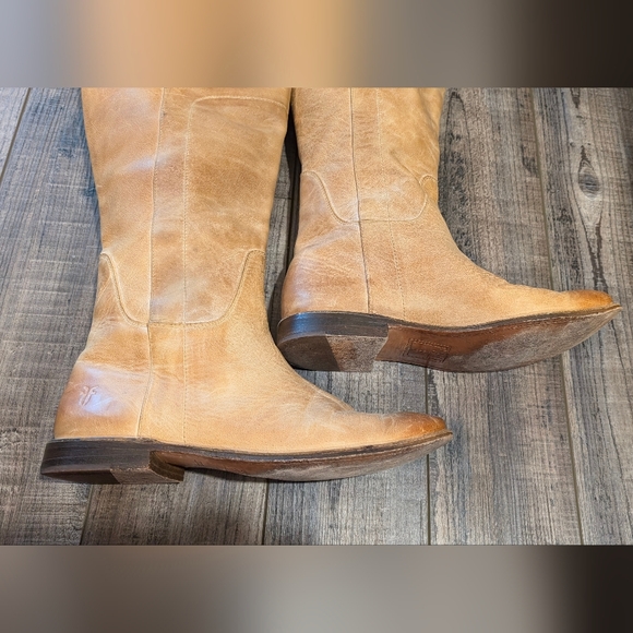 FRYE Paige Tall Riding Boot - Tan - Picture 10 of 16